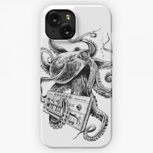 Kraken With Analog Synthesizer iPhone 15 Slim Phone Case Cover