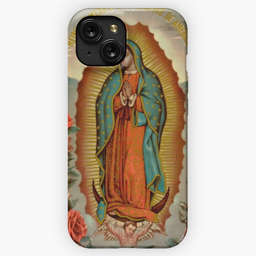 La Virgencita Virgen Maria Reina De Mexico iPhone 15 Slim Phone Case Cover