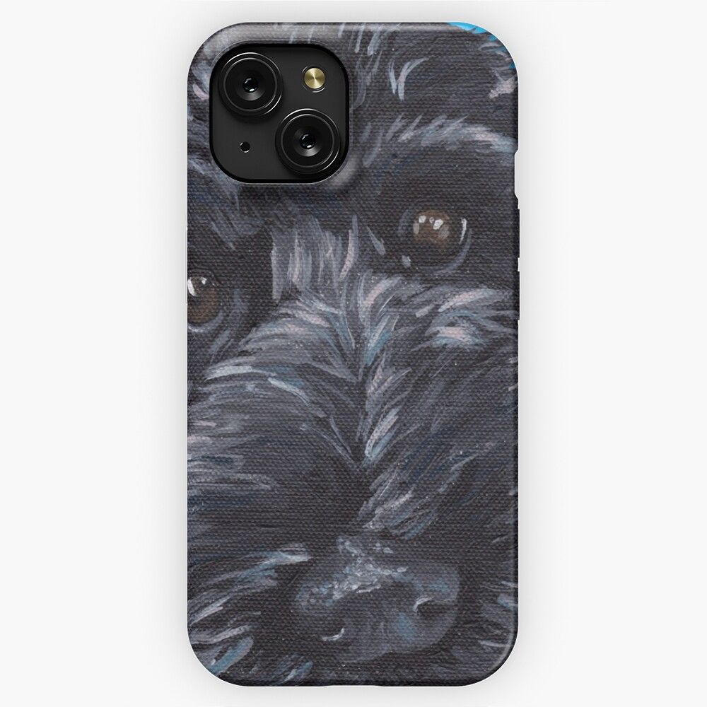 Labradoodle Dog Art iPhone 15 Slim Phone Case Cover