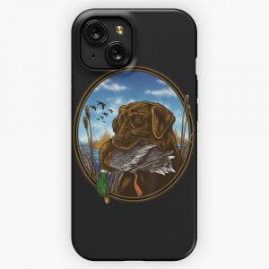 Labrador Retriever With Mallard Duck Hunting Tshirt38 iPhone 15 Slim Phone Case Cover