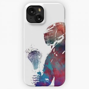 Lacrosse Sport Art Lacrosse Sport iPhone 15 Slim Phone Case Cover