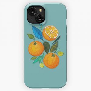 Lady Orange iPhone 15 Slim Phone Case Cover
