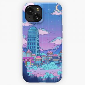 Lavender Town iPhone 15 Slim Phone Case Cover
