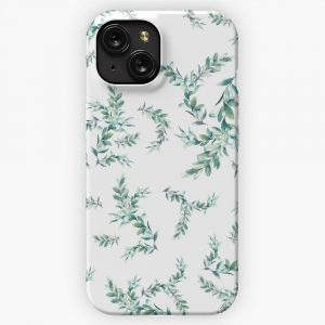 Leaves Tropical Summer Print Swimwear Pattern Watercolors iPhone 15 Slim Phone Case Cover
