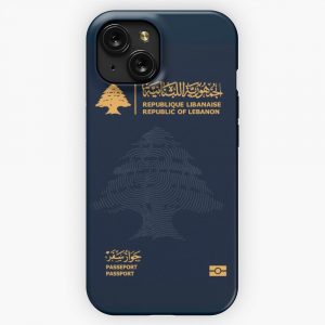 Lebanon Passport iPhone 15 Slim Phone Case Cover