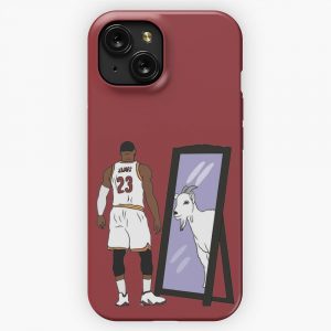 Lebron James Mirror Goat Cavs iPhone 15 Slim Phone Case Cover