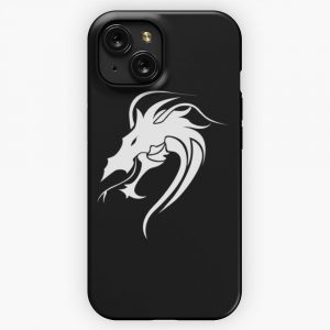 Legendary Animals Black Chinese Dragon 3 iPhone 15 Slim Phone Case Cover
