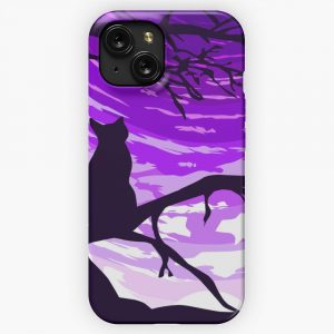Legendary Animals Cat Silhouette iPhone 15 Slim Phone Case Cover