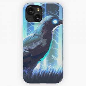 Legendary Animals Crow And Magical Forest By Ian Fantasy iPhone 15 Slim Phone Case Cover