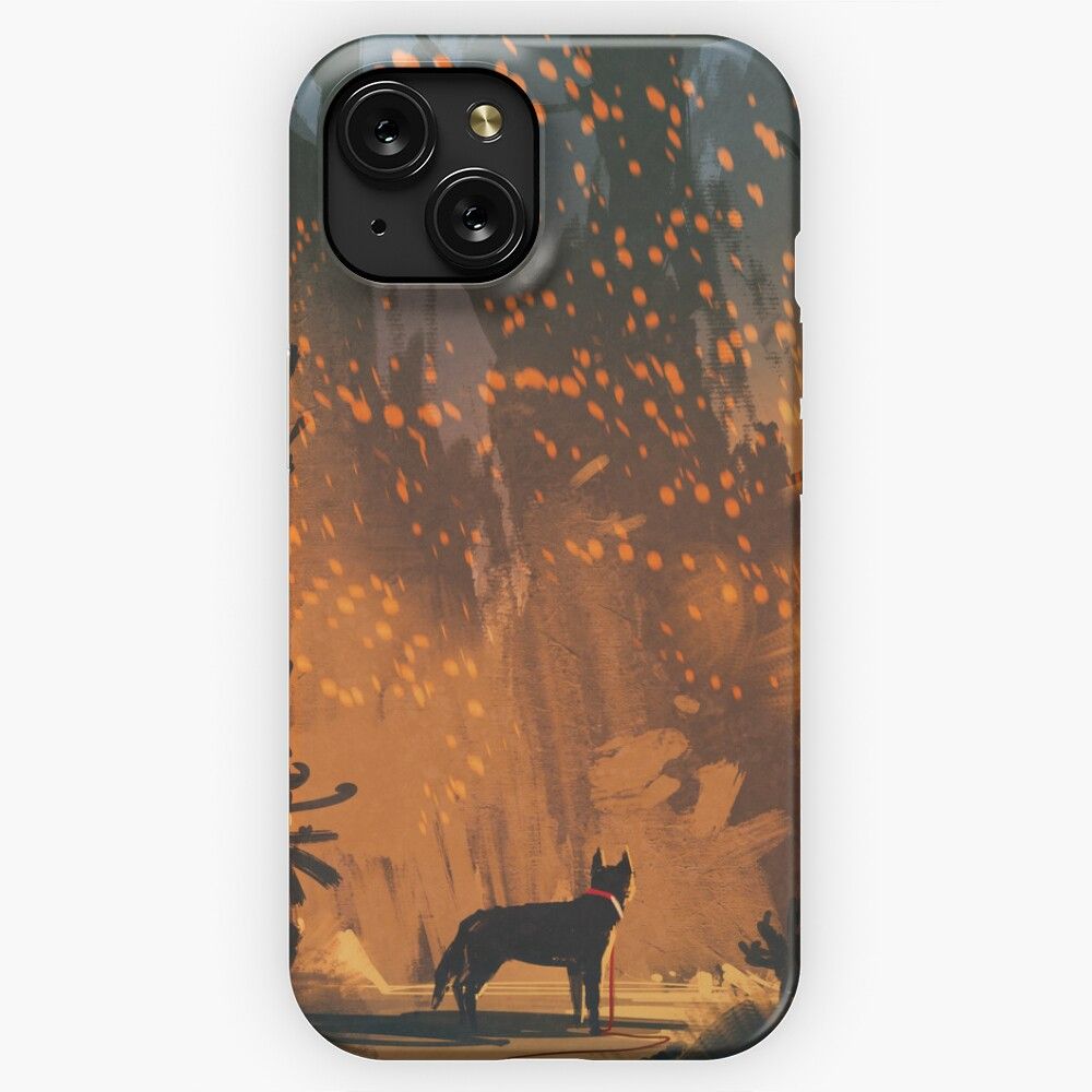 Legendary Animals Dog Lost In Mystic Forest By Ian Fantasy iPhone 15 Slim Phone Case Cover