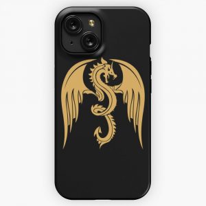 Legendary Animals Dragon Vintage Yellow iPhone 15 Slim Phone Case Cover