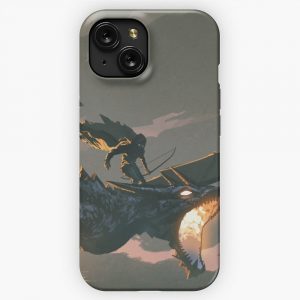 Legendary Animals Fire Dragon Scenery By Ian Fantasy iPhone 15 Slim Phone Case Cover