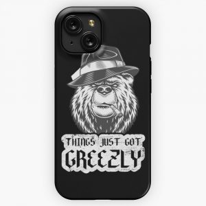 Legendary Animals Greezly Bear Gift iPhone 15 Slim Phone Case Cover