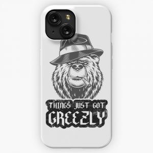 Legendary Animals Greezly Bear Lover iPhone 15 Slim Phone Case Cover