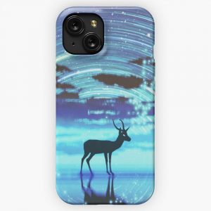 Legendary Animals Night Sky Star With Deer By Ian Fantasy iPhone 15 Slim Phone Case Cover