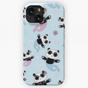 Legendary Animals Panda Mermaid By Ian Decos iPhone 15 Slim Phone Case Cover