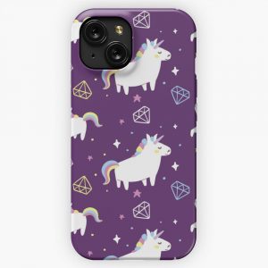 Legendary Animals Unicorn Pattern 2 iPhone 15 Slim Phone Case Cover