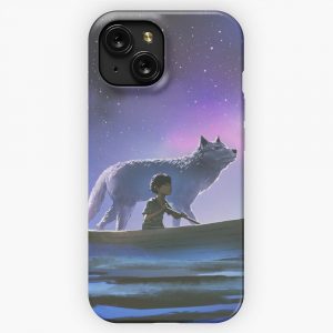 Legendary Animals Wolf And Kid Rowing On The Boat By Ian Fantasy iPhone 15 Slim Phone Case Cover