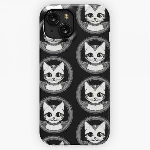 Legendary Cat Circular Logo iPhone 15 Slim Phone Case Cover