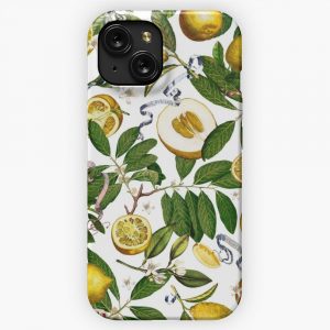 Lemon Tree White iPhone 15 Slim Phone Case Cover
