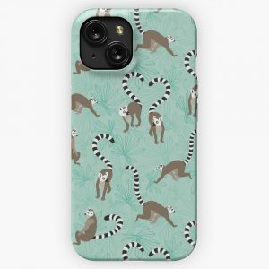 Lemur Love iPhone 15 Slim Phone Case Cover