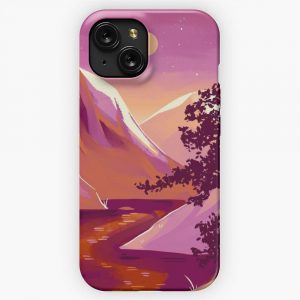Lesbian Pride Mountain iPhone 15 Slim Phone Case Cover