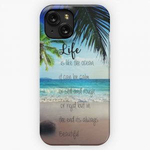 Life Is A Beach iPhone 15 Slim Phone Case Cover