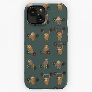 Lifting Sloths iPhone 15 Slim Phone Case Cover