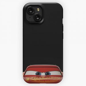 Lightning Mcqueen Cars Decal iPhone 15 Slim Phone Case Cover