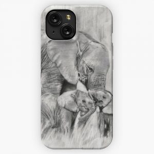 Lil Elephants Pencil iPhone 15 Slim Phone Case Cover