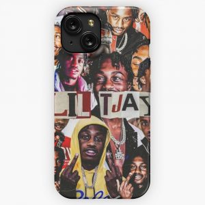 Lil Tjay Collage Born 2 Be Great iPhone 15 Slim Phone Case Cover