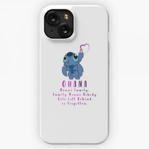 Lilo And Stitch Ohana iPhone 15 Slim Phone Case Cover