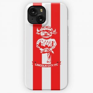 Lincoln City Fc Logo Stripes iPhone 15 Slim Phone Case Cover