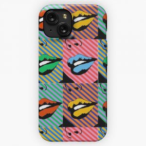 Lipz With Stripez iPhone 15 Slim Phone Case Cover