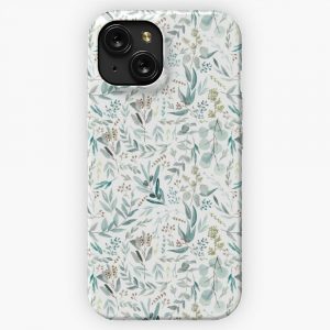 Little Eucalyptus Pattern iPhone 15 Slim Phone Case Cover