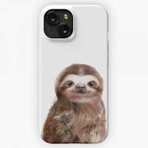 Little Sloth iPhone 15 Slim Phone Case Cover
