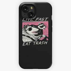 Live Fast Eat Trash iPhone 15 Slim Phone Case Cover