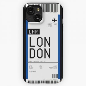 London Boarding Pass iPhone 15 Slim Phone Case Cover