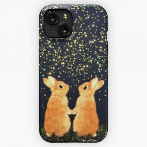 Looking For Shooting Stars 2008 Rabbit Bunny Art iPhone 15 Slim Phone Case Cover