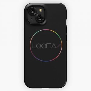 Loona Logo Round Circle All Colors iPhone 15 Slim Phone Case Cover