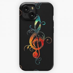 Love Music Clef Treble Clef Musician Festival Choir Band iPhone 15 Slim Phone Case Cover