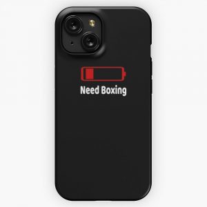 Low Battery Need Boxing Tshirt Activities Hobbies Gift iPhone 15 Slim Phone Case Cover