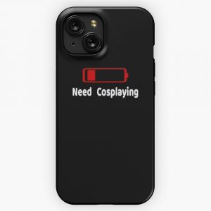 Low Battery Need Cosplaying Tshirt Activities Hobbies Gift iPhone 15 Slim Phone Case Cover