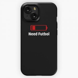 Low Battery Need Futbol Tshirt Activities Hobbies Gift iPhone 15 Slim Phone Case Cover