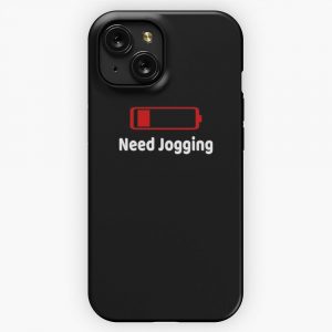 Low Battery Need Jogging Tshirt Activities Hobbies Gift iPhone 15 Slim Phone Case Cover