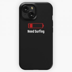Low Battery Need Surfing Tshirt Activities Hobbies Gift iPhone 15 Slim Phone Case Cover