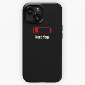Low Battery Need Yoga Tshirt Activities Hobbies Gift iPhone 15 Slim Phone Case Cover
