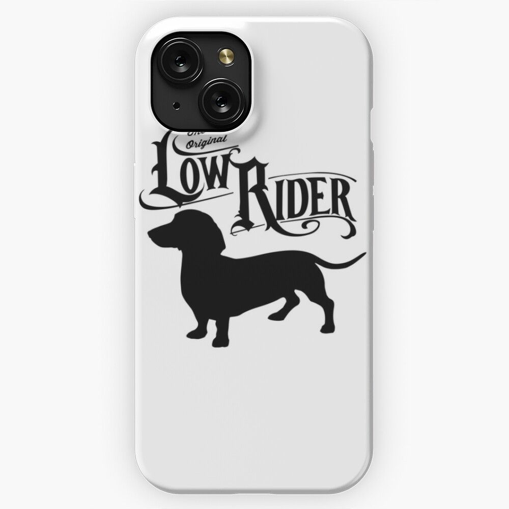 Low Rider Dachshund Dog iPhone 15 Slim Phone Case Cover