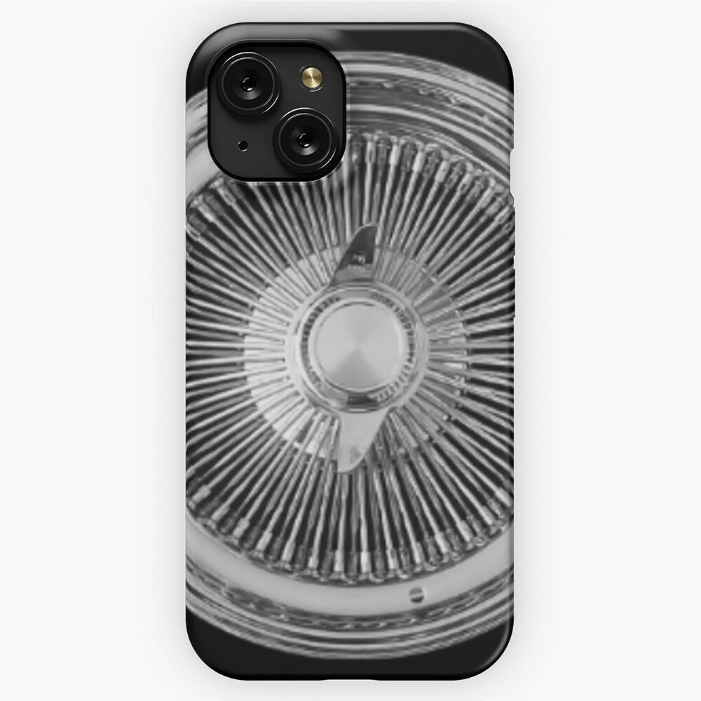 Lowrider Classic Chrome Wire Wheel iPhone 15 Slim Phone Case Cover