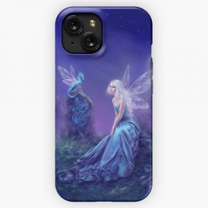 Luminescent Fairy Dragon Art iPhone 15 Slim Phone Case Cover